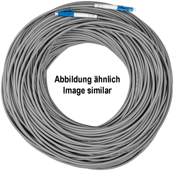 OAK 75-04 Optisches Kabel mit Stahlarmierung | LC/UPC | 75 m