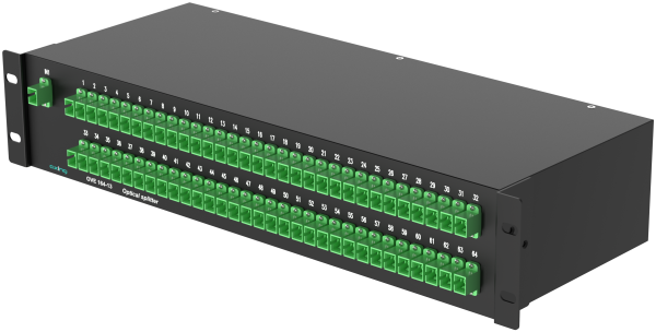 OVE 164-13 Optischer 64-fach-Verteiler | SC/APC | 19″
