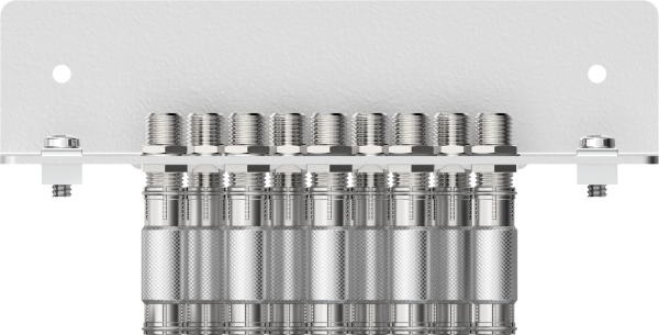 QEW 9-09N Erdungswinkel | 9-fach