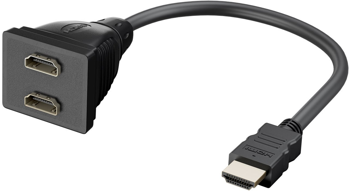 Goobay 68784 HDMI-Kabeladapter | vergoldet 0.1 m