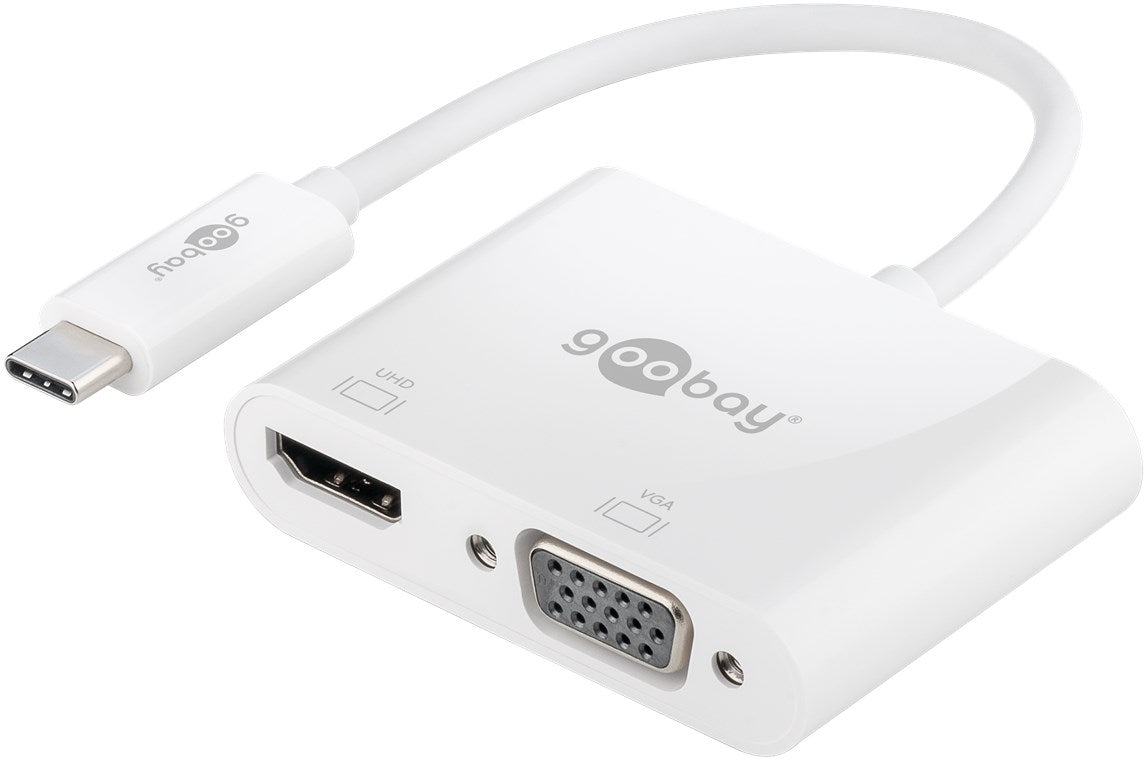 Goobay 52430 USB-C Multiport-Adapter HDMI+VGA 1 Stk. im Polybeutel
