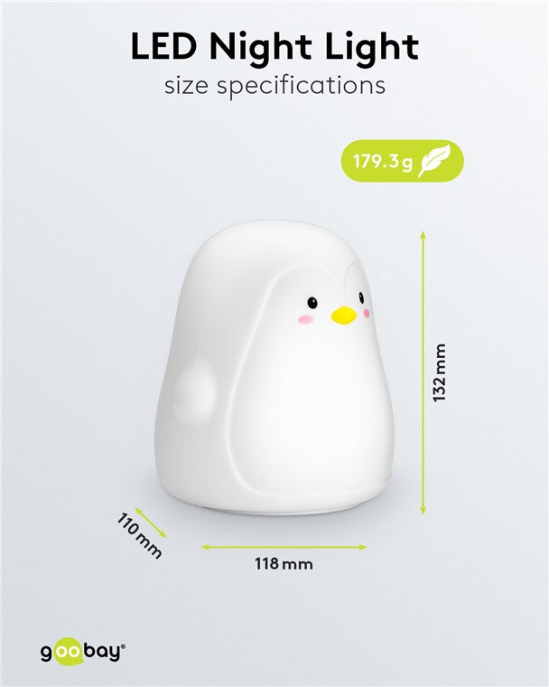 Goobay 61648 LED-Nachtlicht Pinguin