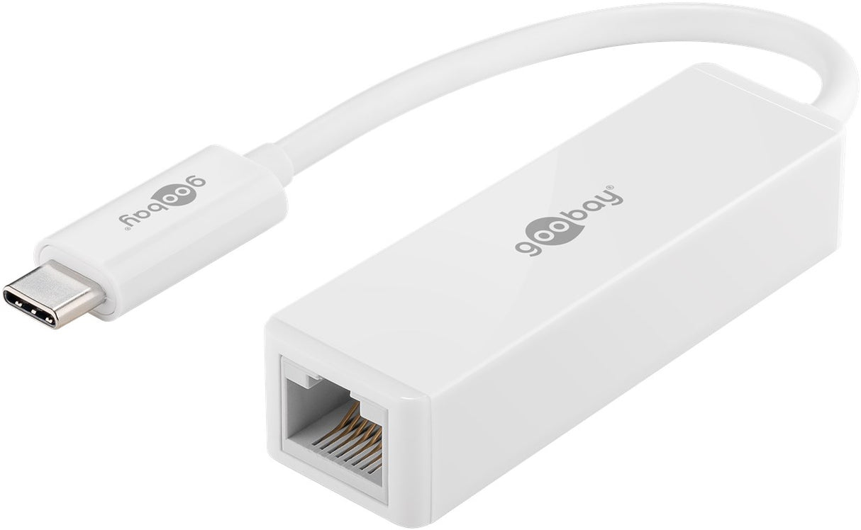 Goobay 66255 USB-C-Adapter RJ45 | weiß