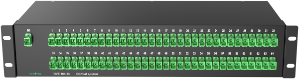 OVE 164-13 Optischer 64-fach-Verteiler | SC/APC | 19″