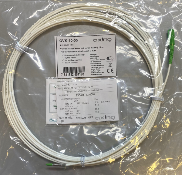 OVK 10-03 Vorkonfektioniertes optisches Kabel | 10 m