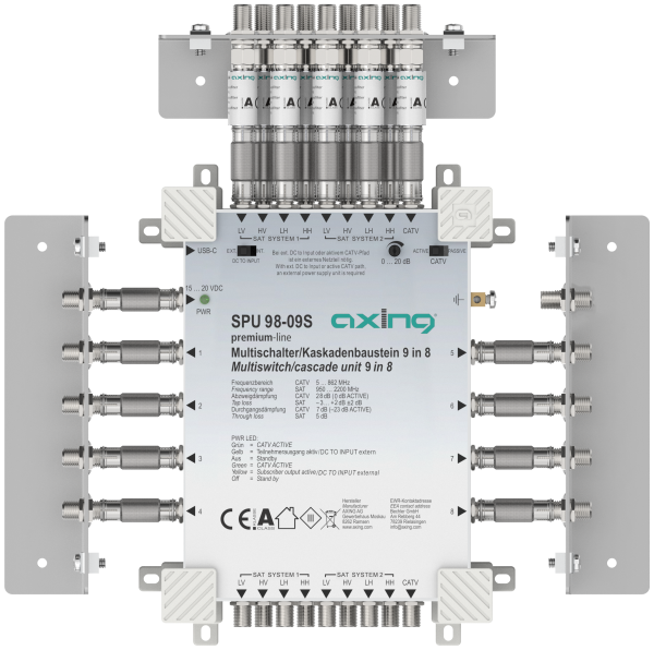 SPU 98-09S Multischalter Stand-Alone/Kaskadenbaustein | 9 in 8 | premium-line