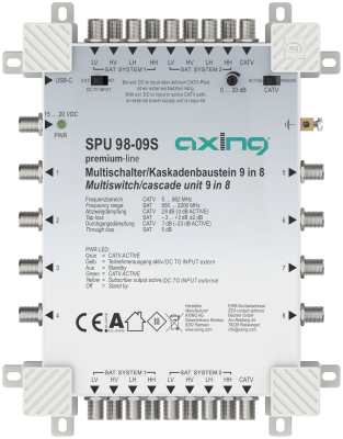 SPU 98-09S Multischalter Stand-Alone/Kaskadenbaustein | 9 in 8 | premium-line