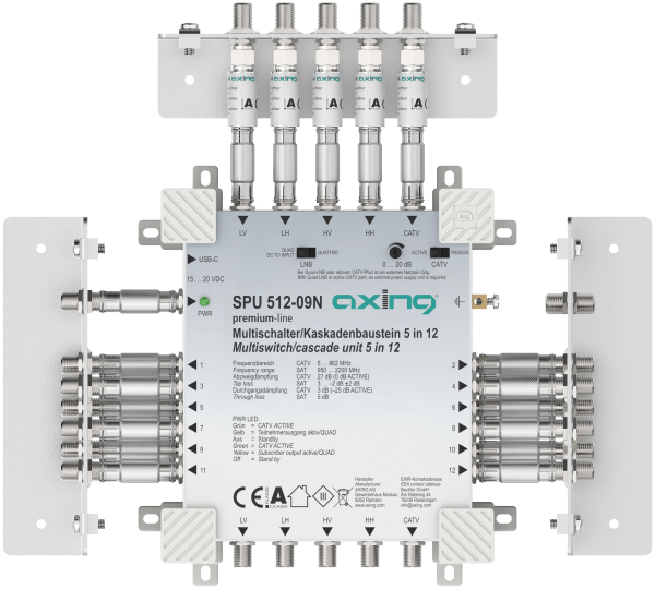 SPU 512-09N Multischalter Stand-Alone/Kaskadenbaustein | 5 in 12 | premium-line