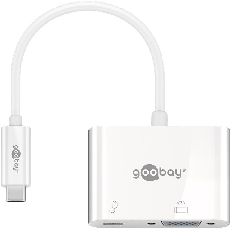 Goobay 62107 USB-C-Adapter VGA | PD | weiß