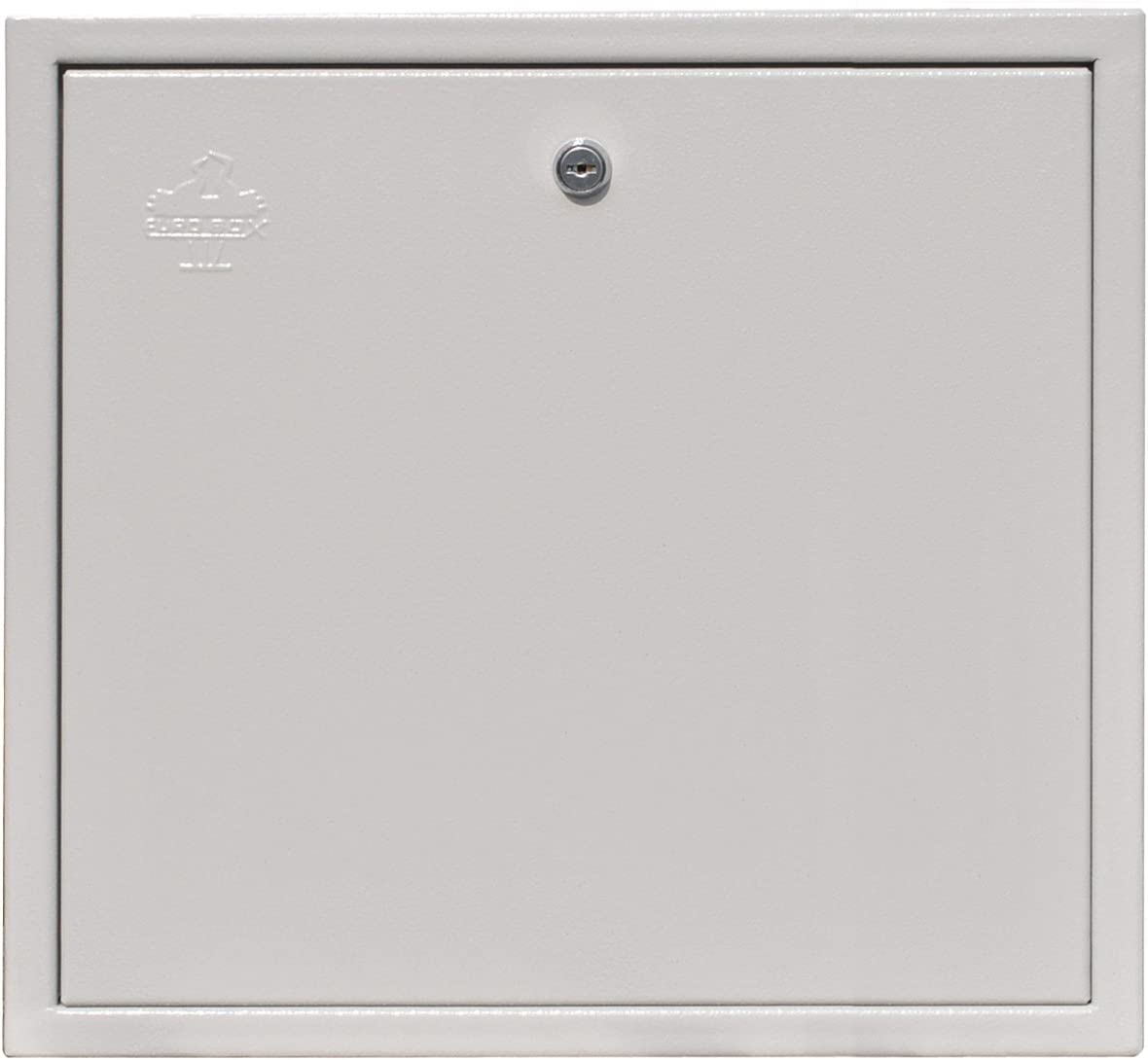 QAS6065 Antennenschrank 200mm tief | 600 x 600mm | 4x Verriegelung | Metalllochplatte | Erdungsleitung | Premium