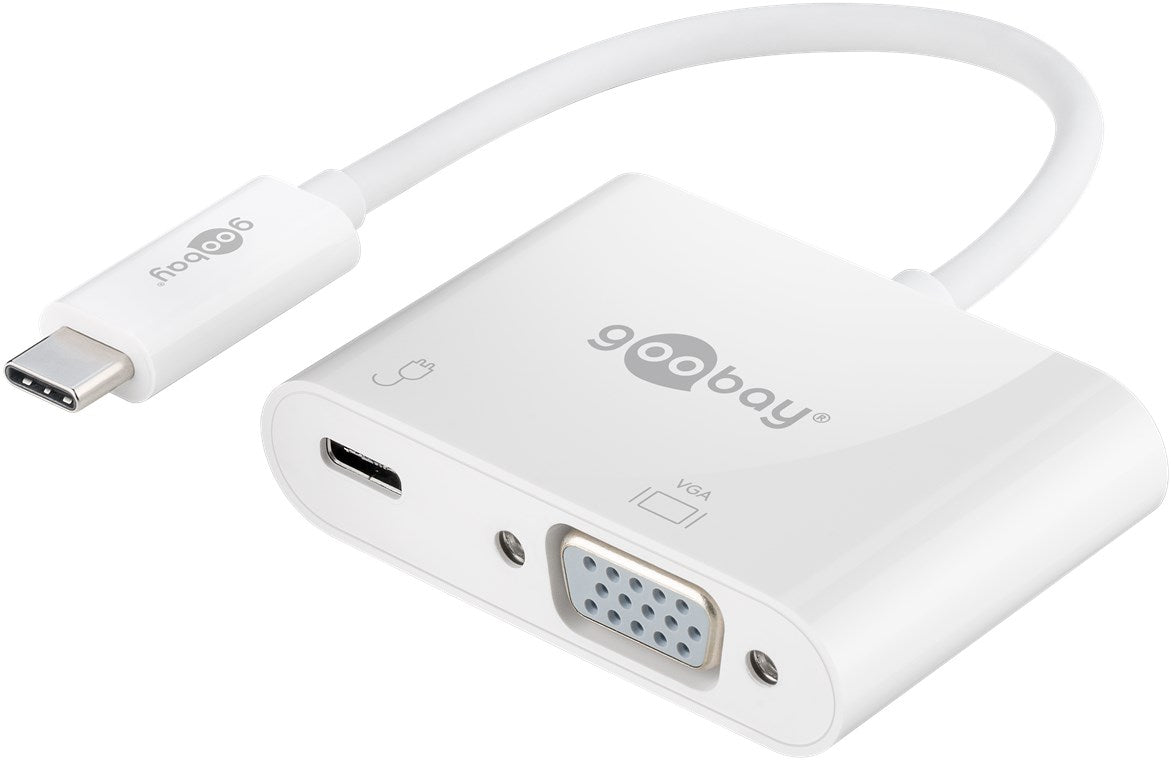 Goobay 62107 USB-C-Adapter VGA | PD | weiß