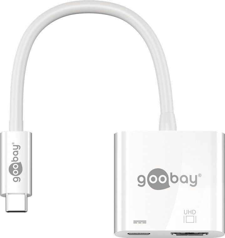 Goobay 62110 USB-C-Adapter HDMI 4k60Hz | PD | weiß