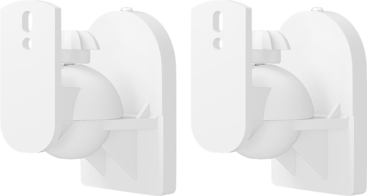 Goobay 49394 Lautsprecher Wandhalterung universal Boxen Halter zur Wandmontage | (schwenkbar und neigbar) für Lautsprecher bis max. 3.5kg | weiß