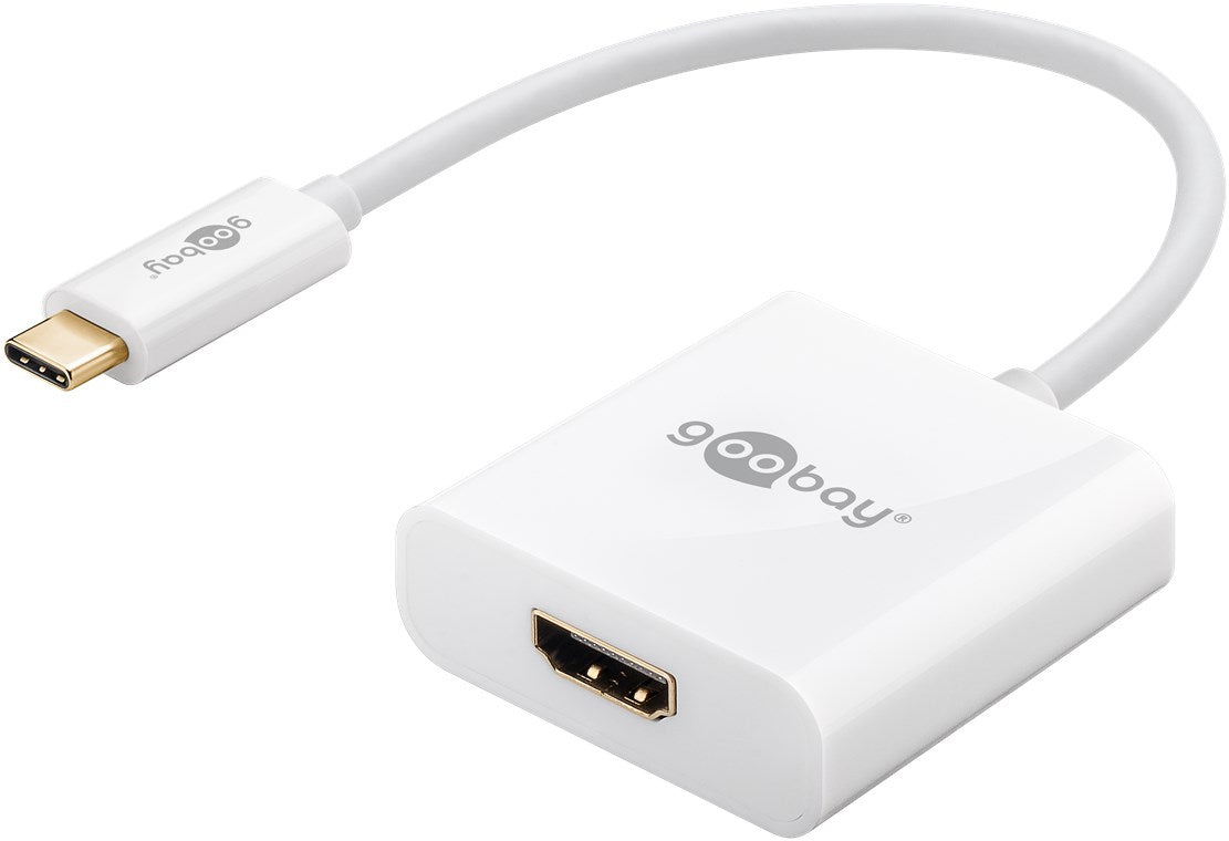 Goobay 66259 USB-C-Adapter USB-C auf HDMI-Buchse | weiß