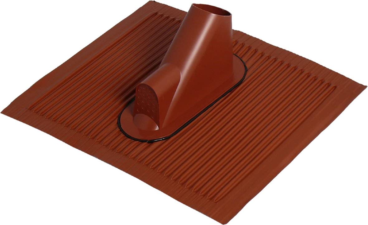 BN85-01 Alu-Dachziegel mit Kabeleinführung | 45x50cm | ziegelrot