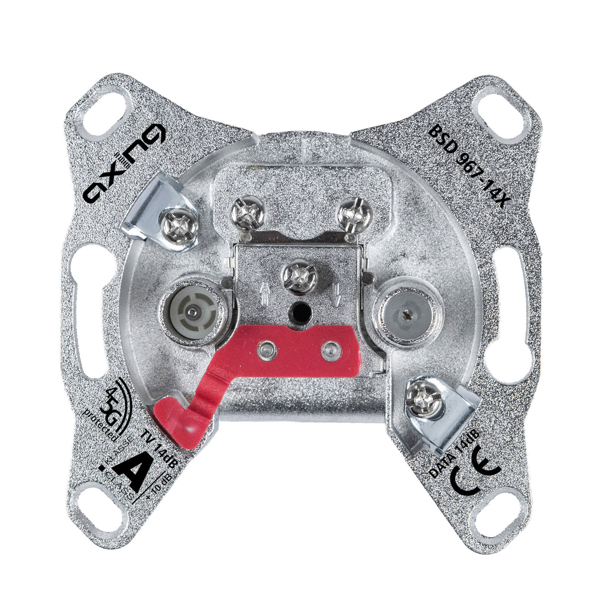 BSD 967-14X Multimedia-Durchgangsdose | 14 dB | 5...1800 MHz | CATV/DATA