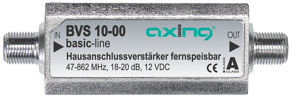 BVS 10-00 Hausanschlussverstärker | 20 dB | 47-862 MHz | fernspeisbar