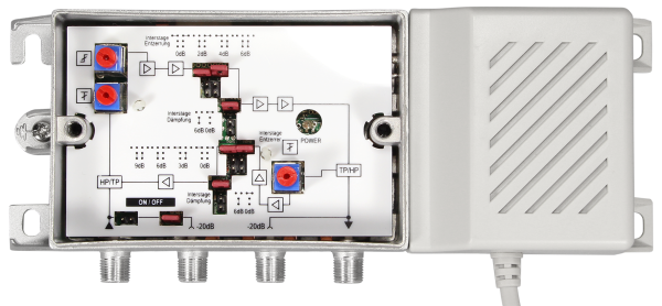 BVS 13-68 BK-Verstärker | 27-30dB | 1006 MHz | DS/EZ Inkl. RK-Verstärker 25dB | Testbuchsen