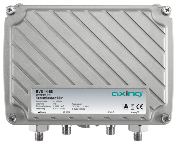 BVS 14-66 BK-Verstärker | 40dB | 1006 MHz | DS/EZ Inkl. RK-Verstärker | Ferngespeist