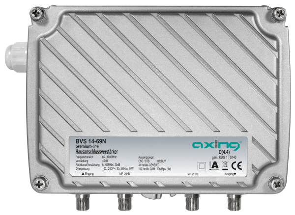 BVS 14-69N CATV-Verstärker | 40 dB | 111 dBµV CSO/CTB