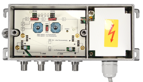 BVS 20-47 BK-Verstärker | 36dB | 47-1006 MHz | DZ/EZ 15dB | RK steckbar