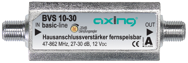 BVS 10-30 Hausanschlussverstärker | 30 dB | 47-862 MHz | fernspeisbar