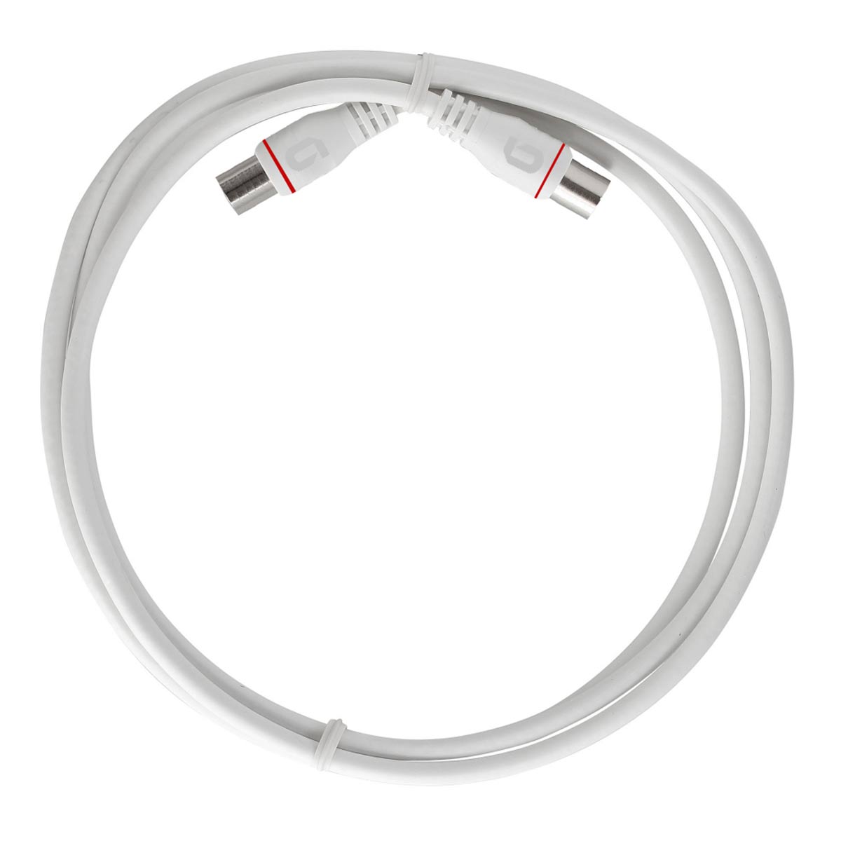 EAK 201-80 Endgeräteanschlusskabel F | axiale Stecker | Quickfix | 4-fach geschirmt | 2.00 m