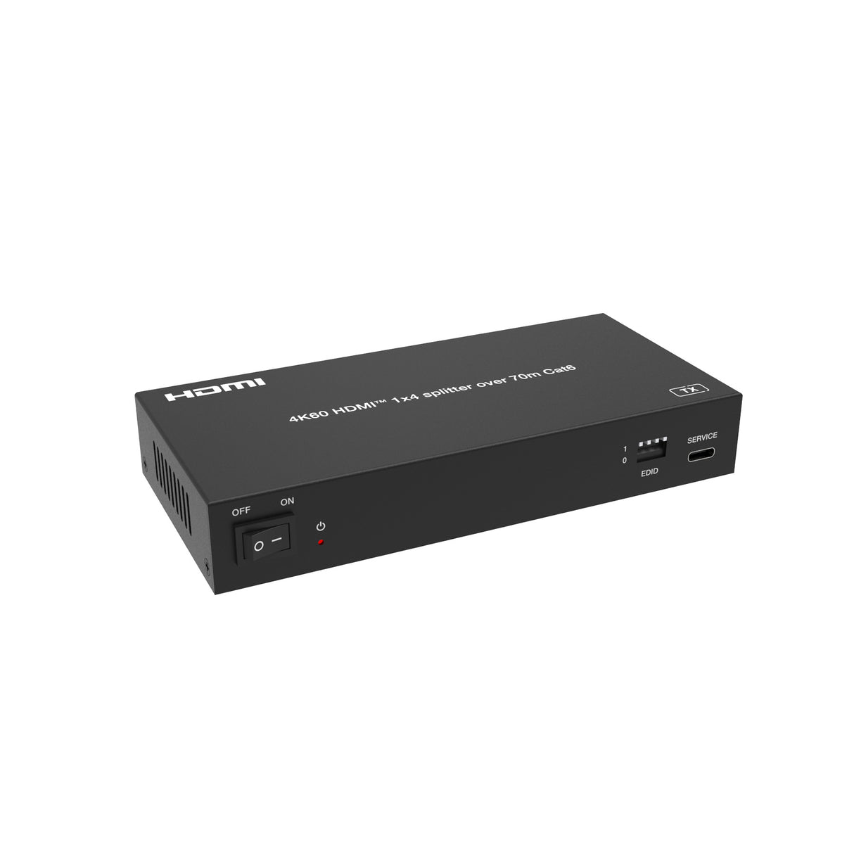 SX430 HDMI 2.0 Splitter 1 In 4 Out over Lan Extender 60m | Loop Out | 4K 6Hz | POC