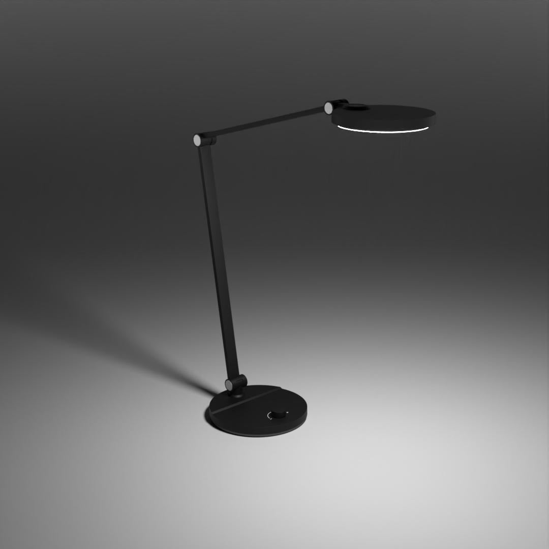 LTL00121 LED Schreibtischlampe mit Drehknopf schwarz