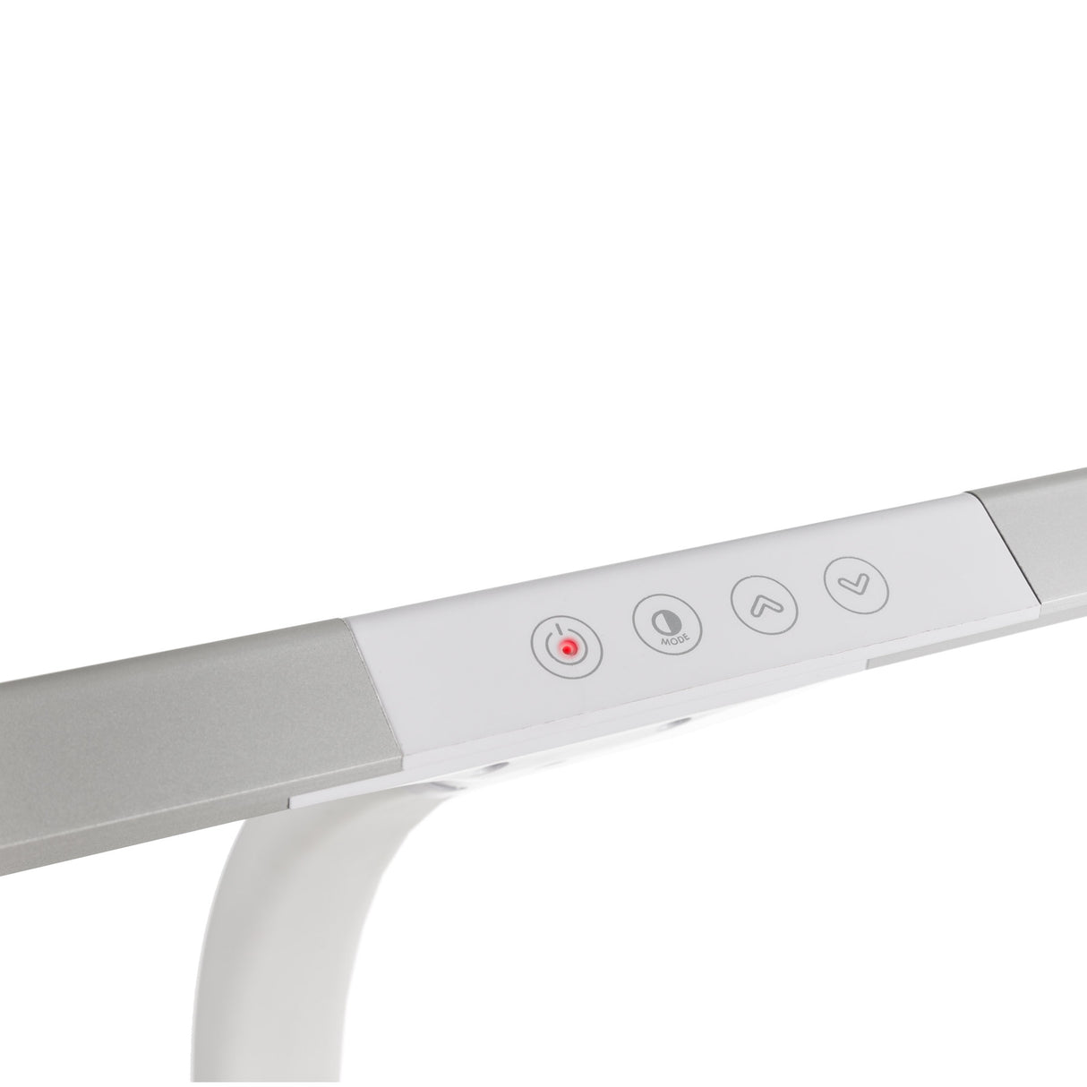 LTL00320E Große LED Schreibtischlampe mit Klemmfuß 80 cm weiß/silber