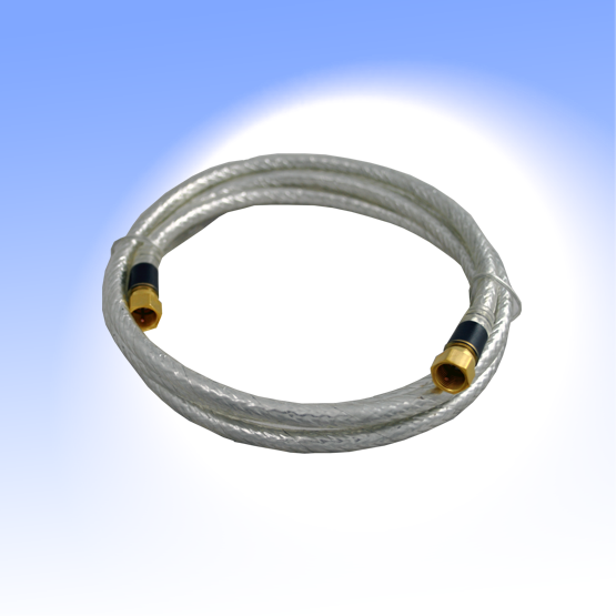 MAK50503 Modemanschlußkabel, 5,0m, transparent Stecker vergoldet