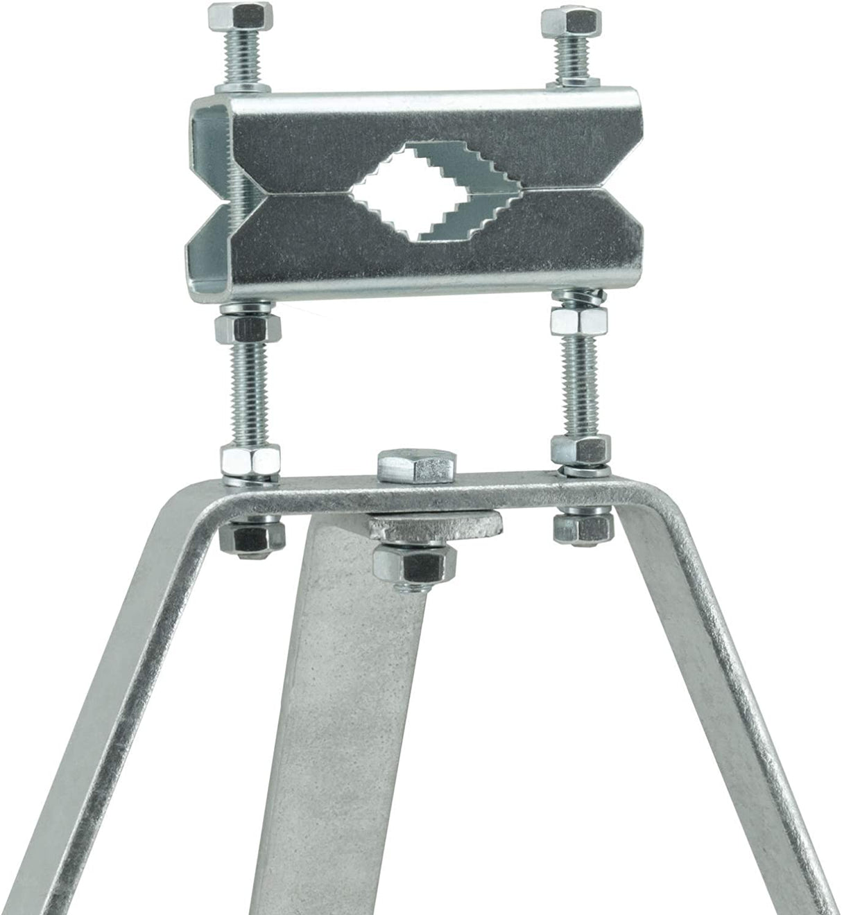 MN03-01 Mastbügel Wandhalterung | Wandabstand 50cm | Rohr-D 38-60mm | Stahl | Neigungsanpassung