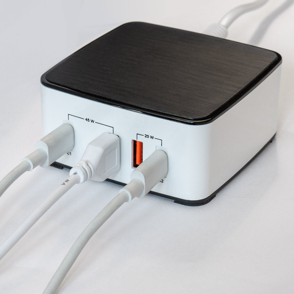 NLG00165 Mehrfach USB-Ladegerät 4 Port Ladestation 65W USB-C + USB-A