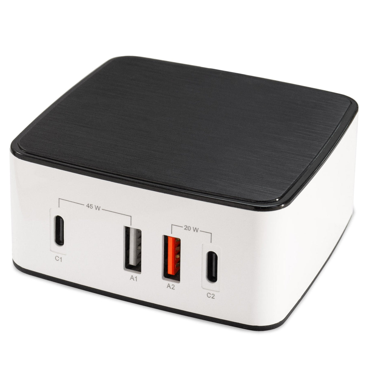 NLG00165 Mehrfach USB-Ladegerät 4 Port Ladestation 65W USB-C + USB-A