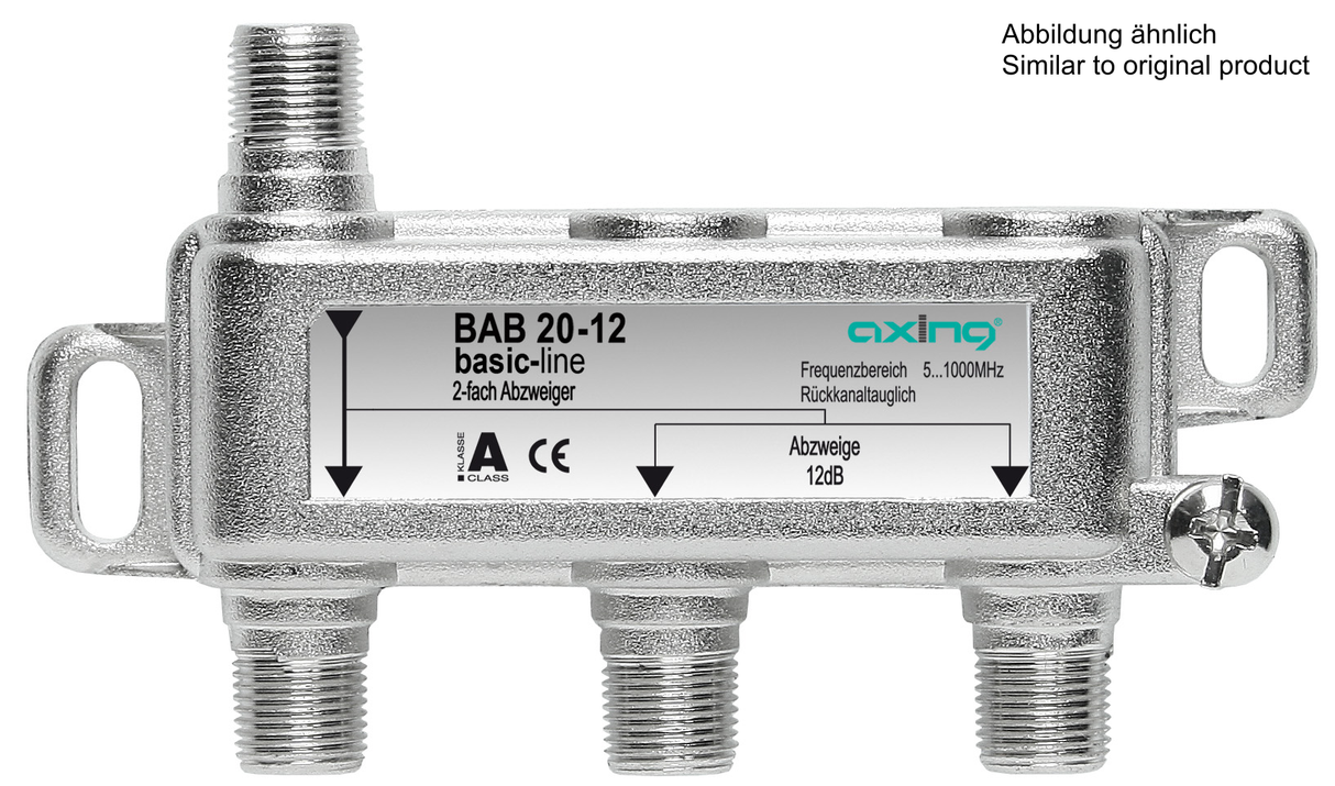 BAB 20-18 2-fach Abzweiger | 18dB | F-Anschluss | 5…1006 MHz