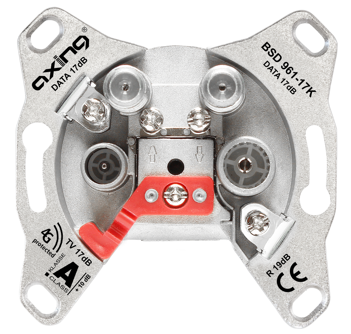 BSD 961-17K Multimedia Durchgangsdose | 17 dB | 5…1006 MHz | CATV/DATA/DATA