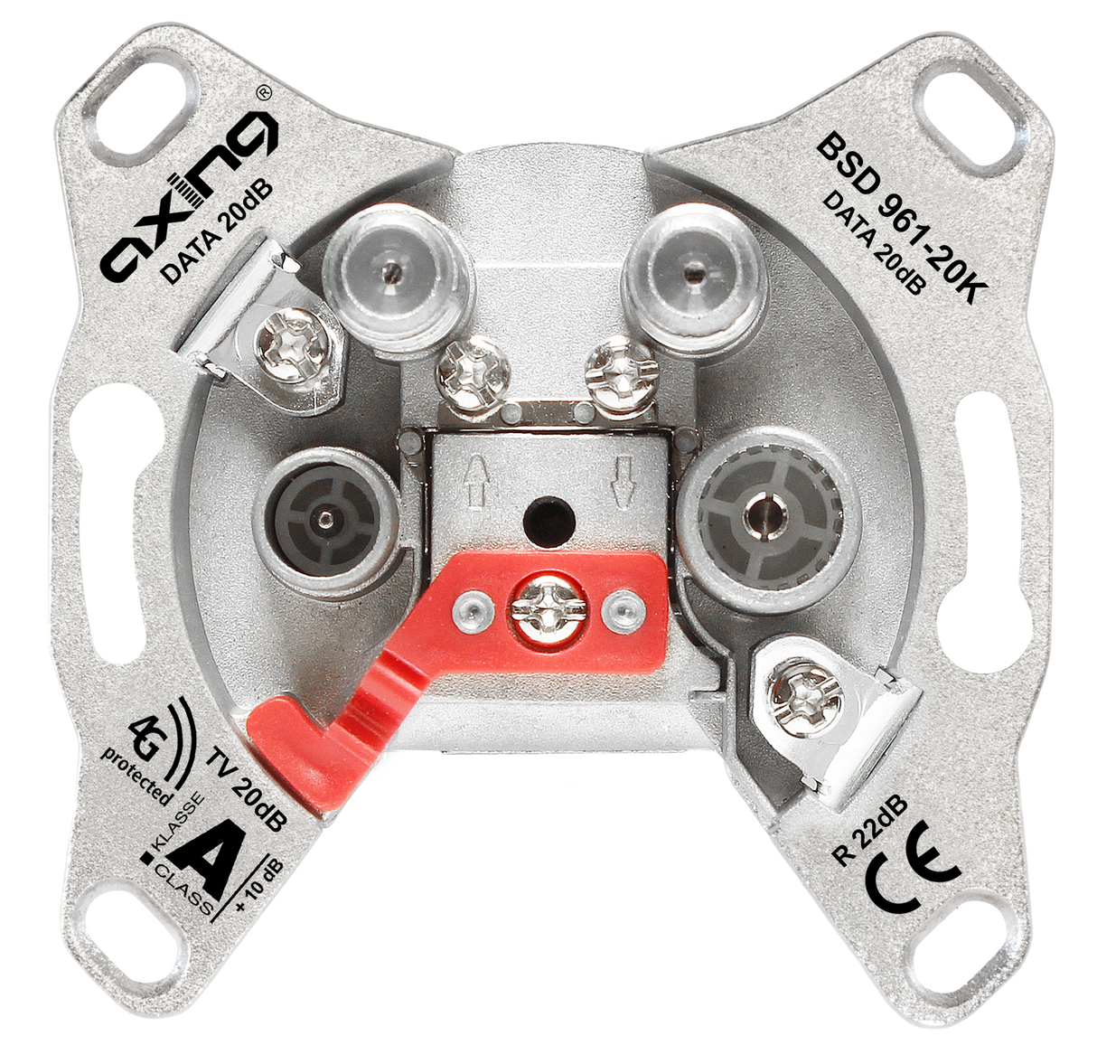 BSD 961-20K Multimedia Durchgangsdose | 20 dB | 5…1006 MHz | CATV/DATA/DATA