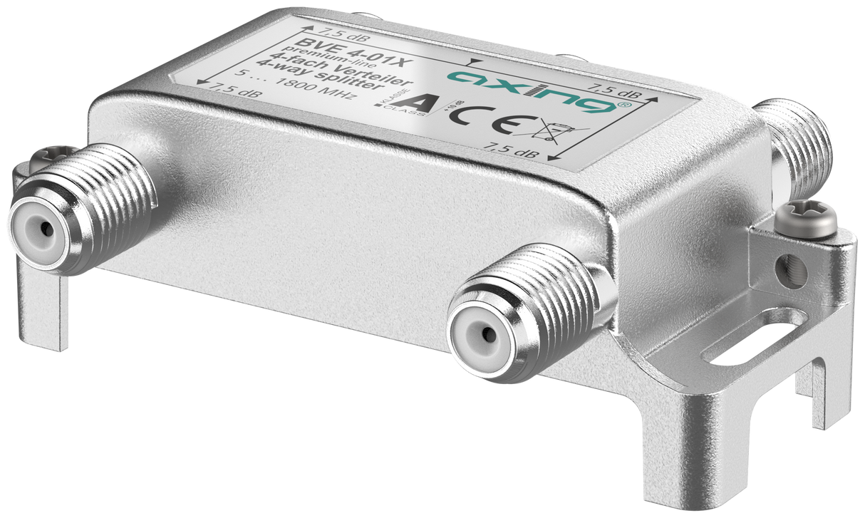 BVE 4-01X 4-fach Verteiler | 7,5 dB | 5 … 1800 MHz | Bauform 01