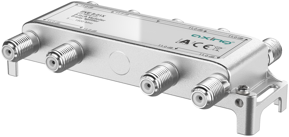 BVE 8-01X 8-fach Verteiler | 11 dB | 5 … 1800 MHz | Bauform 01