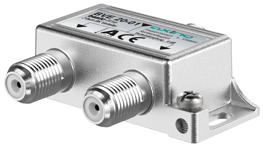 BVE 20-01 2-fach Verteiler | 4dB | F | 5...1006 MHz