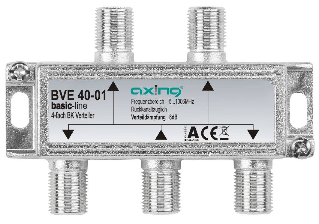 BVE 40-01 4-fach Verteiler | 8dB | F | 5...1006 MHz