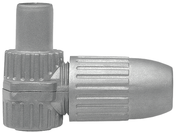 CKS 4-00 Koax-Winkelstecker | Klasse A | Vollmetall