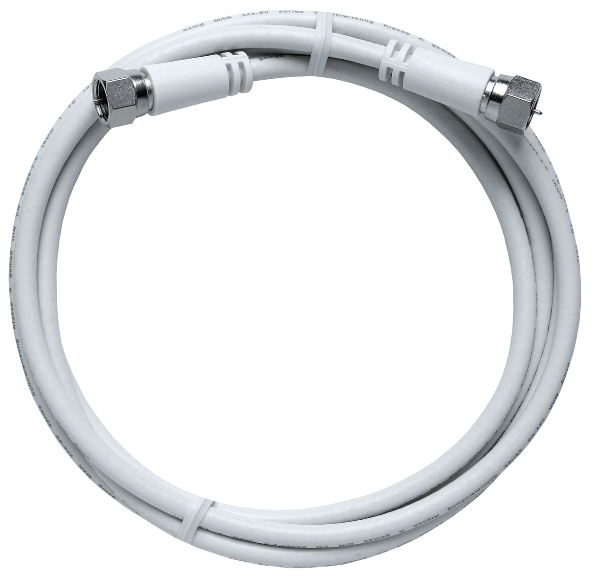 MAK-80 Model-Kabel | F | axiale Stecker | doppelt geschirmt