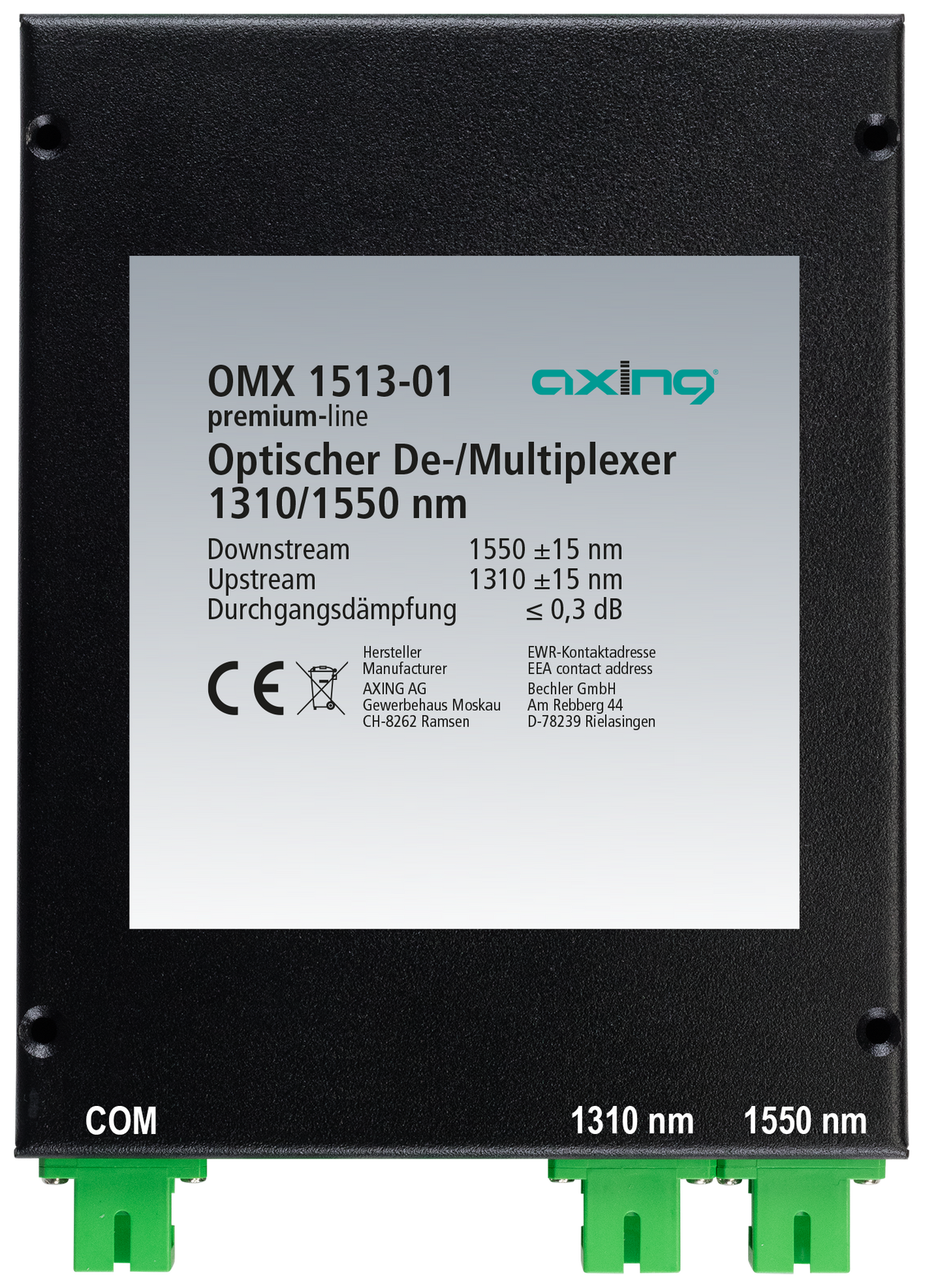 OMX 1513-01 Optischer De-/Multiplexer 1310/1550 nm