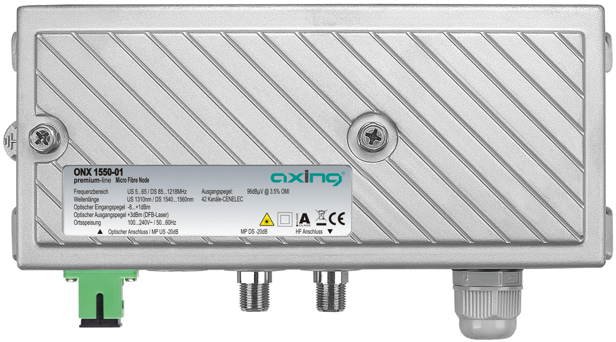 ONX 1550-01 Micro Fibre Node für FTTH/FTTB-Anwendungen/RFoG-Netze