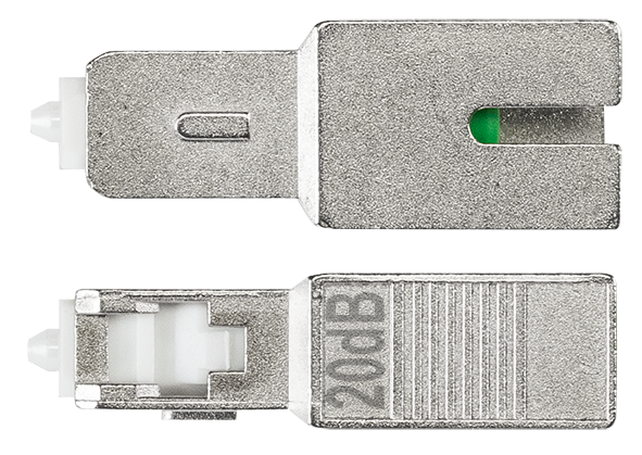 OZU 3-20 Optischer Dämpfungsglied | 20dB | SC/APC | Stecker-Buchse