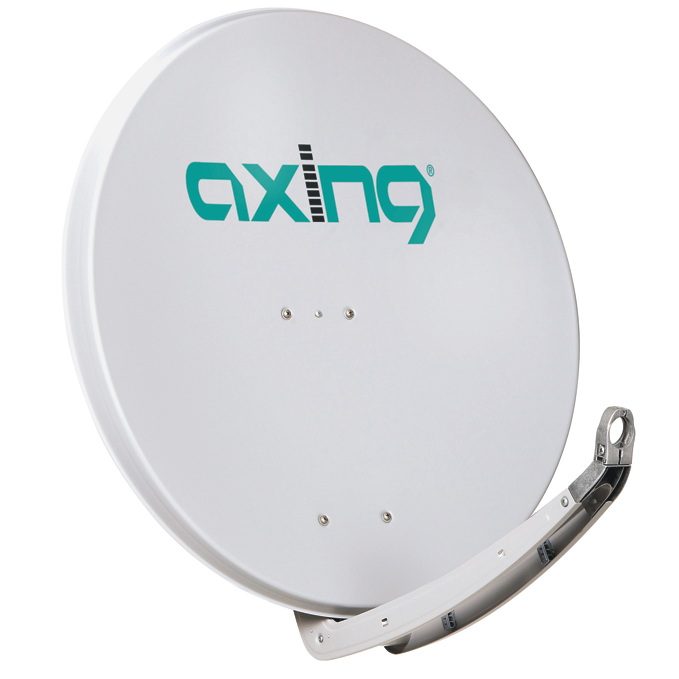 SAA 85-01 85cm Offsetspiegel | Alu | hellgrau | inkl. Feedhalter