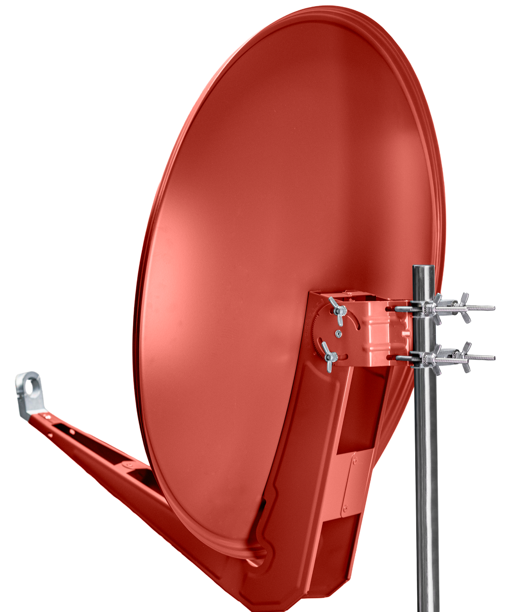 SAA 85-03N Aluminium-Satellitenantenne 85 cm | Ziegelrot