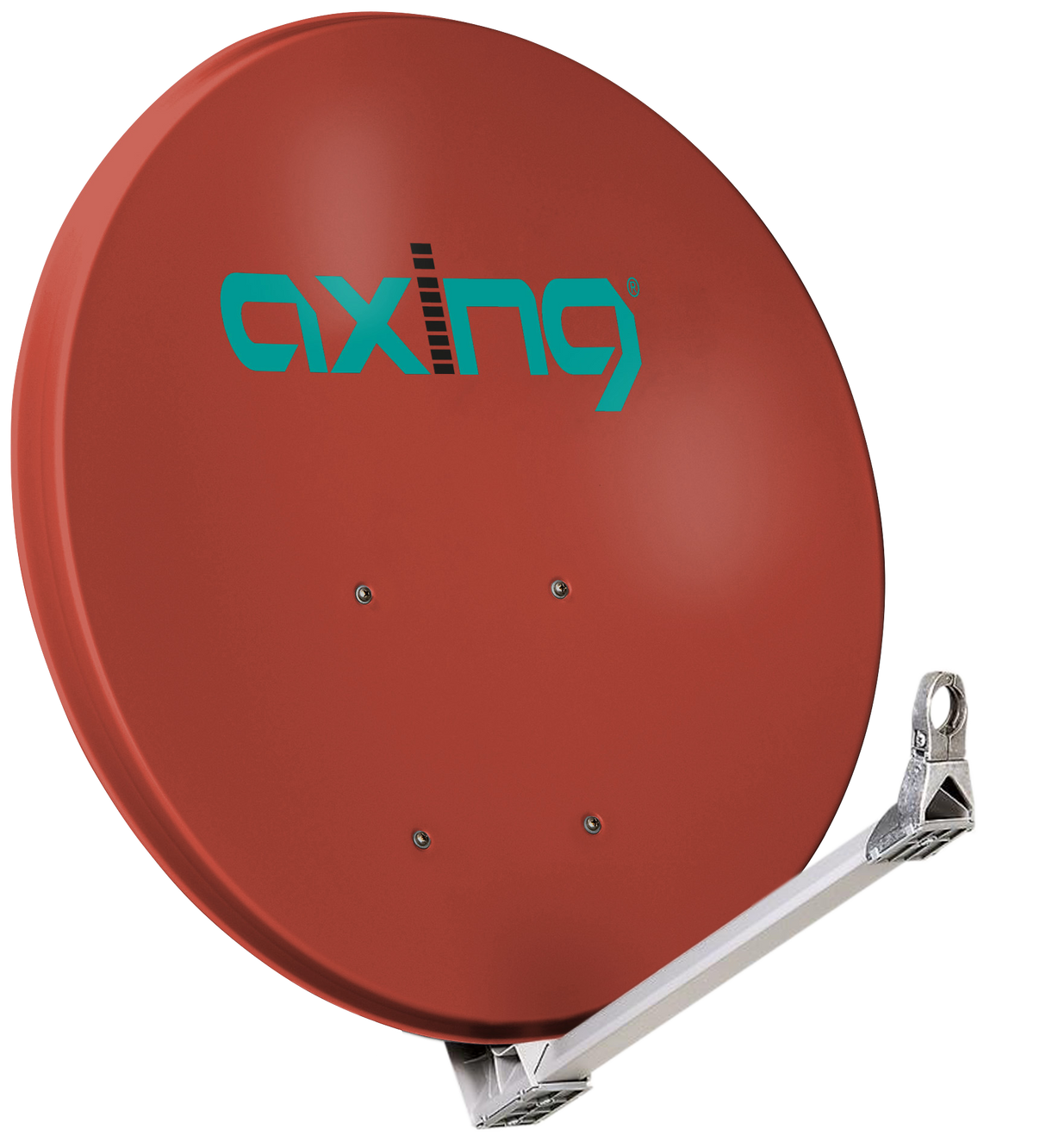 SAA 110-03 110cm Offsetspiegel | Alu | ziegelrot | inkl. Feedhalter