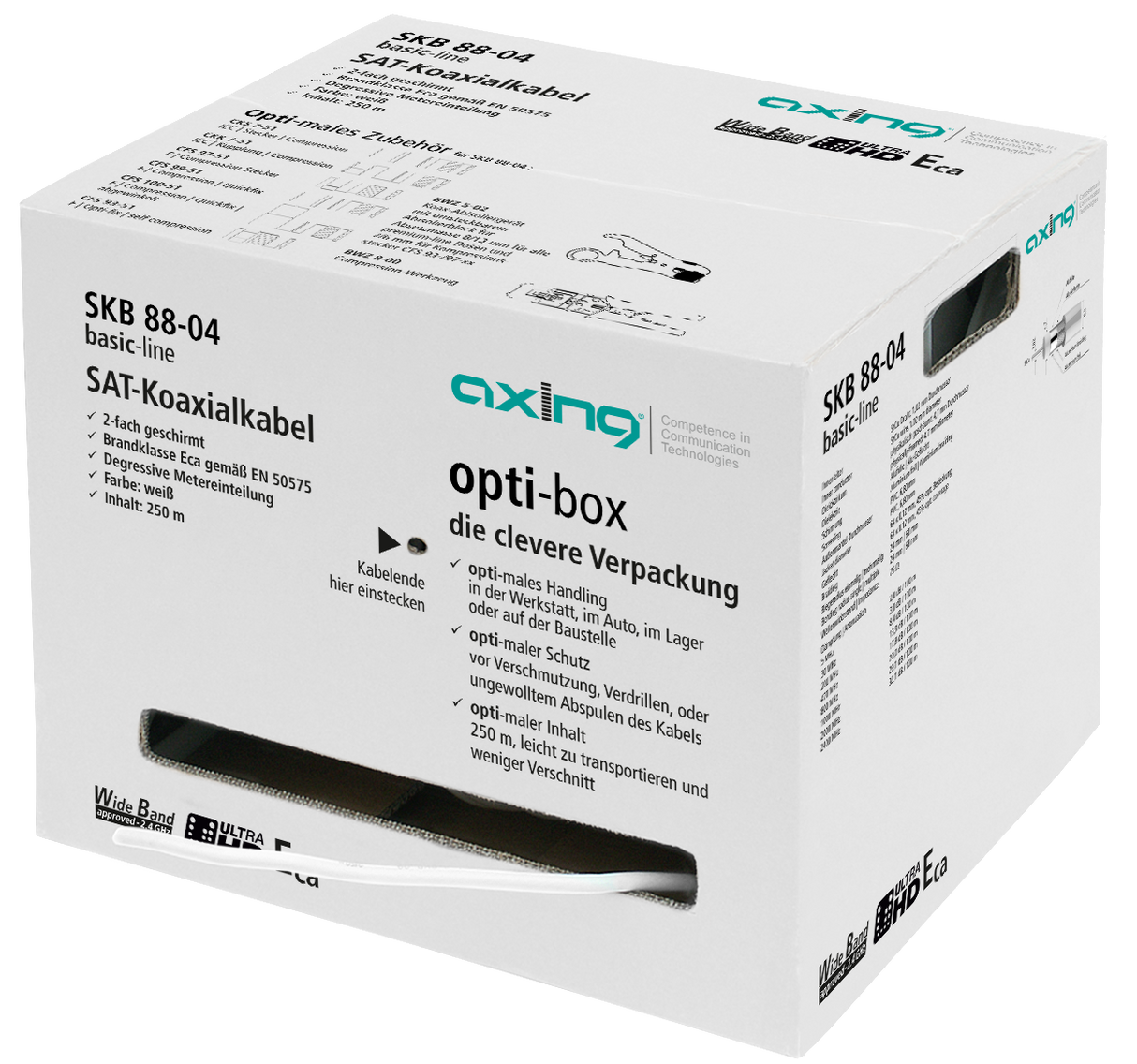 SKB 88-04 Koaxialkabel | 2-fach geschirmt | 250 m | D6.8mm